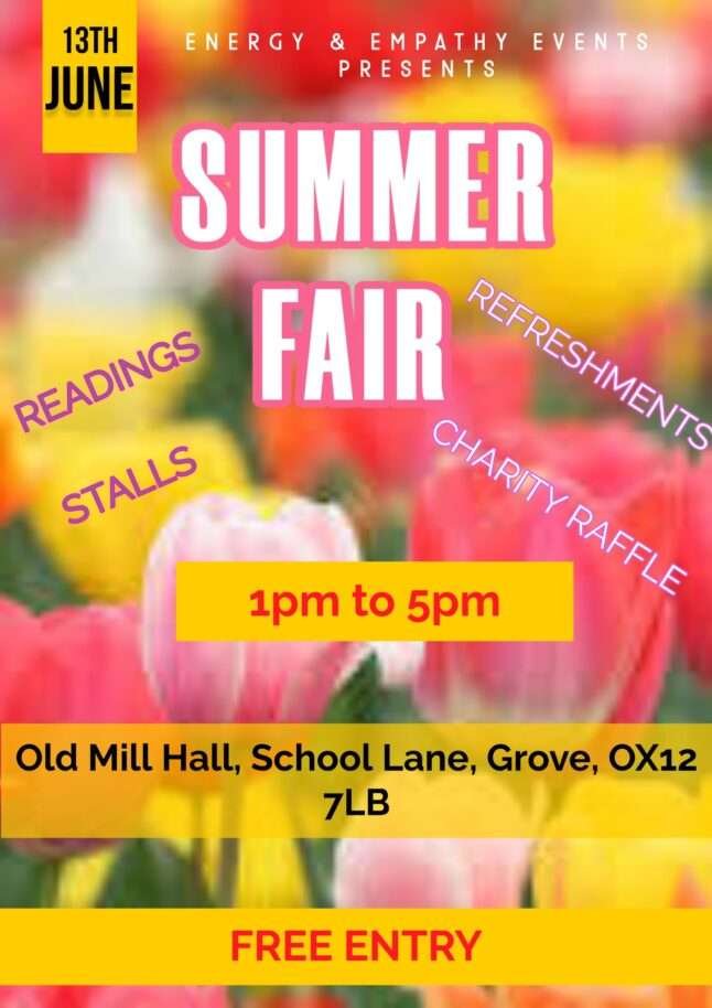 Energy & Empathy’s Summer Fair FREE ENTRY!