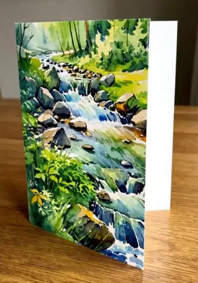 'Flow' Greeting Card