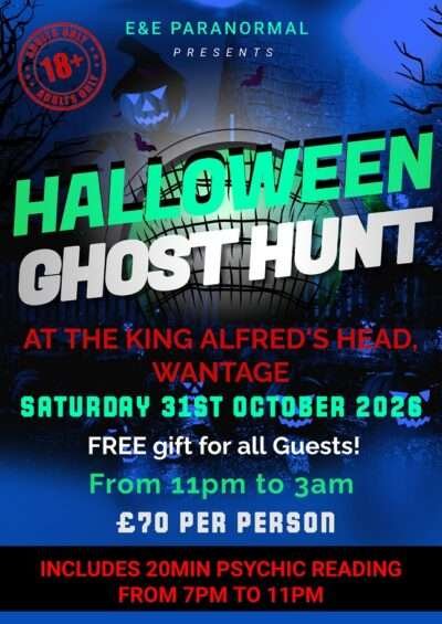 Halloween Ghost Hunt - with psychic reading & free gift for each guest