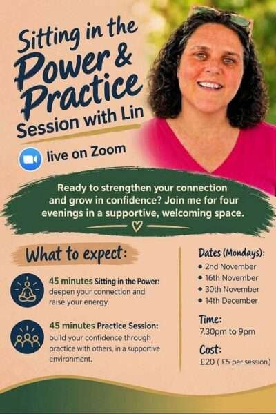 Sitting in the Power & Practice Sessions with Lin (Live on Zoom)